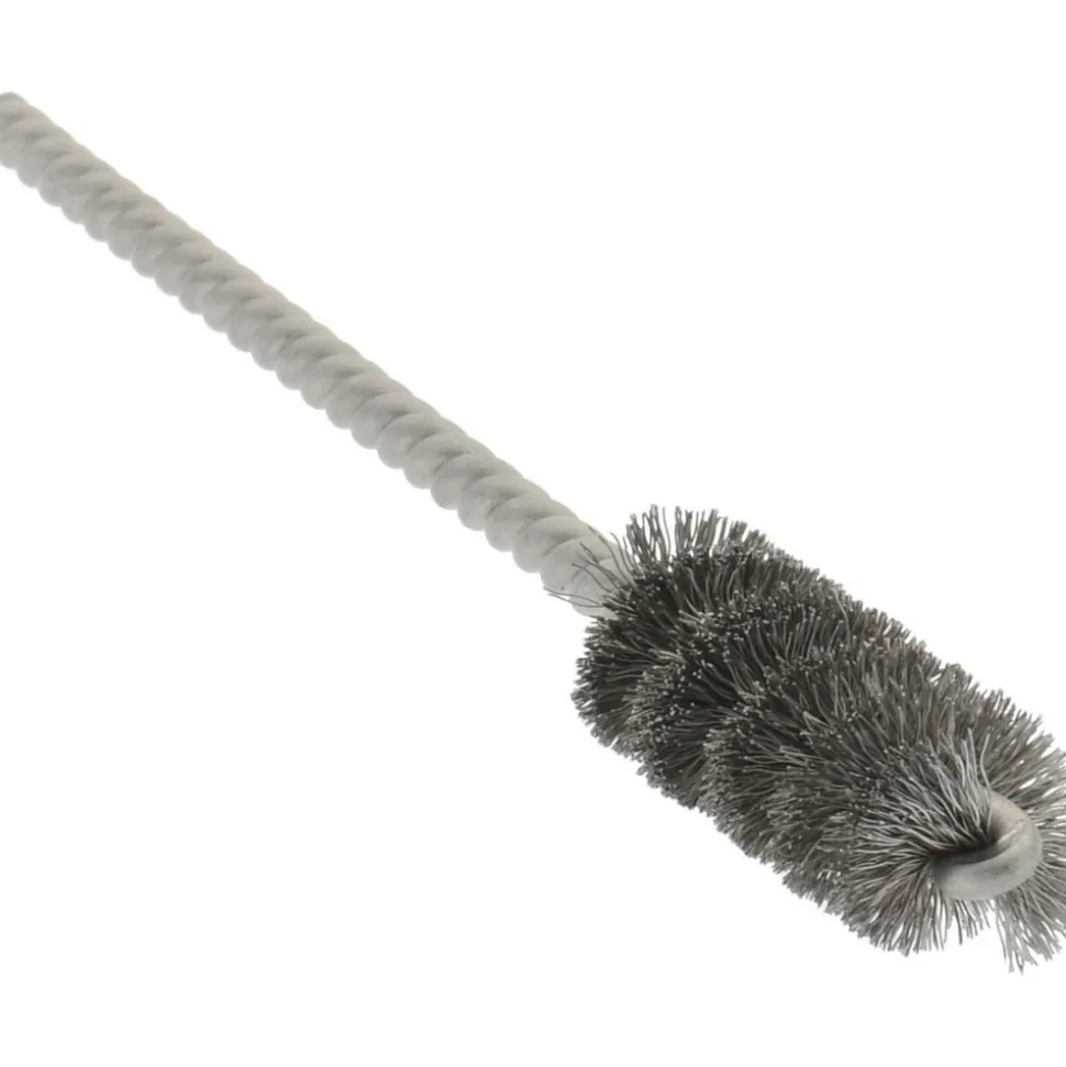 Power Tube Brush: Helical, Stainless Steel