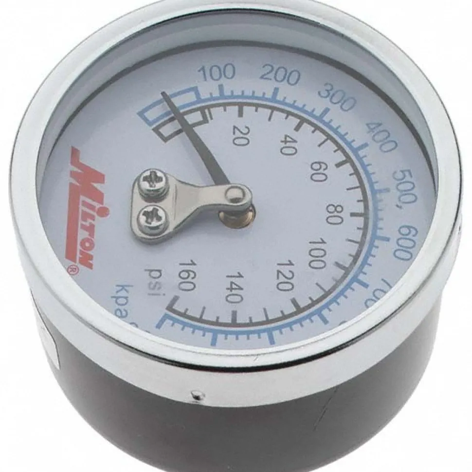 Pressure Gauge: 2" Dial Dia, 0 to 160 NPT, Rear Flange Mount