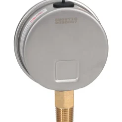 Pressure Gauge: 2-1/2" Dial, 300 psi, 1/4" Thread, NPT, Lower Mount