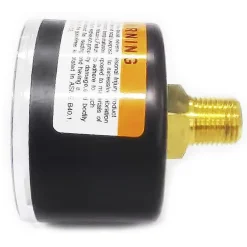 Pressure Gauge: 1-1/2" Dial, 160 psi, 1/8" Thread, NPT, Center Back Mount