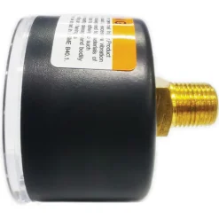 Pressure Gauge: 1-1/2" Dial, 100 psi, 1/8" Thread, NPT, Center Back Mount
