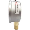 Pressure Gauge: 2-1/2" Dial, 100 psi, 1/4" Thread, NPT, Lower Mount