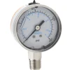 Pressure Gauge: 2" Dial, 160 psi, 1/4" Thread, NPT, Lower Mount
