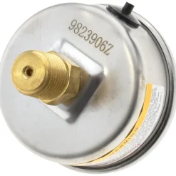 Pressure Gauge: 2" Dial, 160 psi, 1/4" Thread, NPT, Center Back Mount