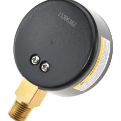 Pressure Gauge: 2-1/2" Dial, 100 psi, 1/4" Thread, NPT, Lower Mount
