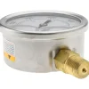 Pressure Gauge: 2-1/2" Dial, 600 psi, 1/4" Thread, NPT, Lower Mount