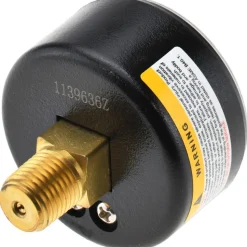 Pressure Gauge: 2" Dial, 300 psi, 1/4" Thread, NPT, Center Back Mount
