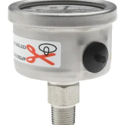 Pressure Gauge: 1-1/2" Dial, 100 psi, 1/8" Thread, NPT, Center Back Mount