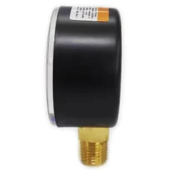 Pressure Gauge: 2" Dial, 30 psi, 1/4" Thread, NPT, Lower Mount