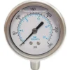 Pressure Gauge: 2-1/2" Dial, 300 psi, 1/4" Thread, NPT, Lower Mount