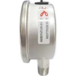 Pressure Gauge: 2-1/2" Dial, 300 psi, 1/4" Thread, NPT, Lower Mount