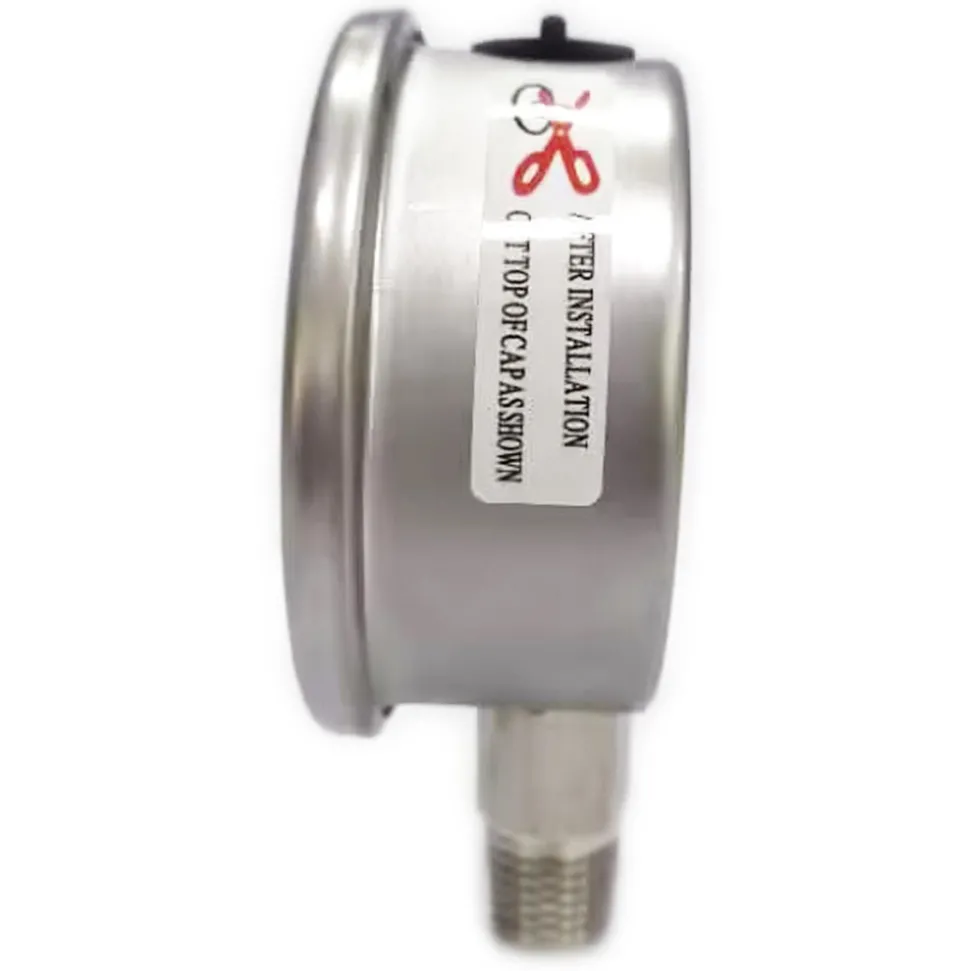 Pressure Gauge: 2-1/2" Dial, 3,000 psi, 1/4" Thread, NPT, Lower Mount