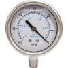 Pressure Gauge: 2-1/2" Dial, 1/4" Thread, NPT, Lower Mount