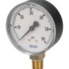 Pressure Gauge: 2-1/2" Dial, 1/4" Thread, NPT, Lower Mount