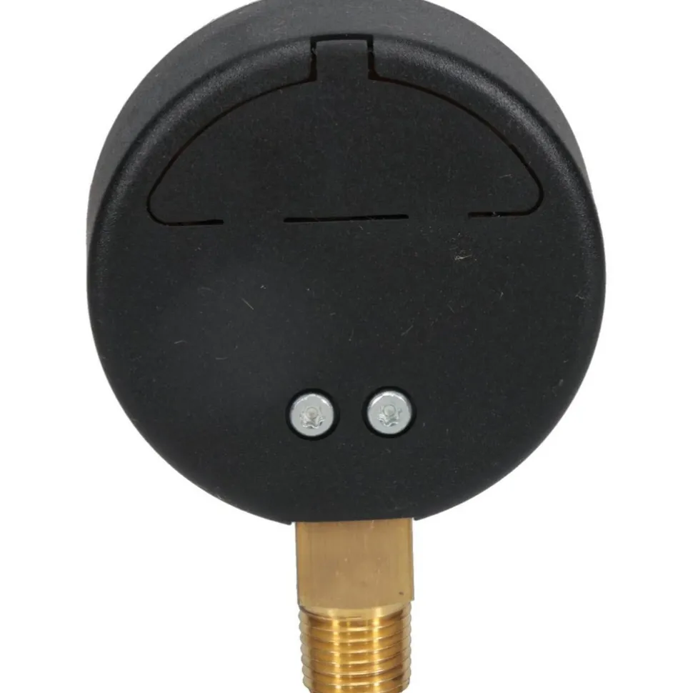 Pressure Gauge: 2-1/2" Dial, 1/4" Thread, NPT, Lower Mount