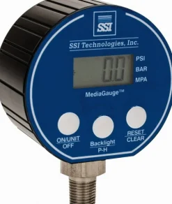 Pressure Gauge: 3" Dial, 0 to 5,000 psi, 1/4" Thread, NPT, Lower Mount