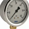 Pressure Gauge: 2-1/2" Dial, 0 to 60 psi, 1/4" Thread, NPT, Lower Mount