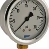 Pressure Gauge: 2-1/2" Dial, 0 to 30 psi, 1/4" Thread, NPT, Lower Mount