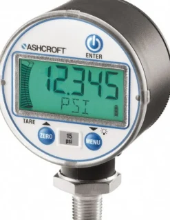 Pressure Gauge: 2-1/2" Dial, 0 to 10,000 psi, 1/4" Thread, NPT, Lower Mount