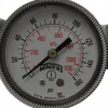 Pressure Gauge: 2" Dial, 0 to 160 psi, 1/8" Thread, NPT, U-Clamp Panel & Center Back Mount