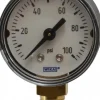 Pressure Gauge: 1-1/2" Dial, 0 to 100 psi, 1/8" Thread, NPT, Lower Mount