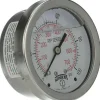 Pressure Gauge: 2-1/2" Dial, 0 to 100 psi, 1/4" Thread, NPT, Bottom Mount