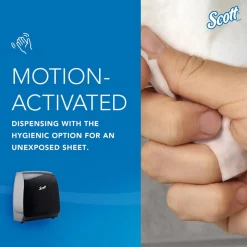 Pro Automatic Hard Roll Towel Dispenser, Black, for Blue Core Scott Pro Roll Towels, 12.66