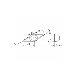 Profiling Insert: VPGR332 KC5010, Carbide