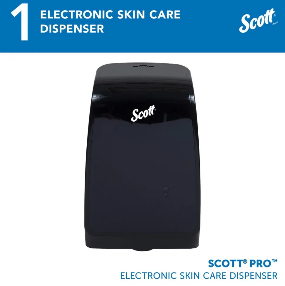 Pro High Capacity Automatic Skin Care Dispenser, Touchless Dispensing, Black, 1.2 L Capacity, 7.29" x 11.69" x 4.0"