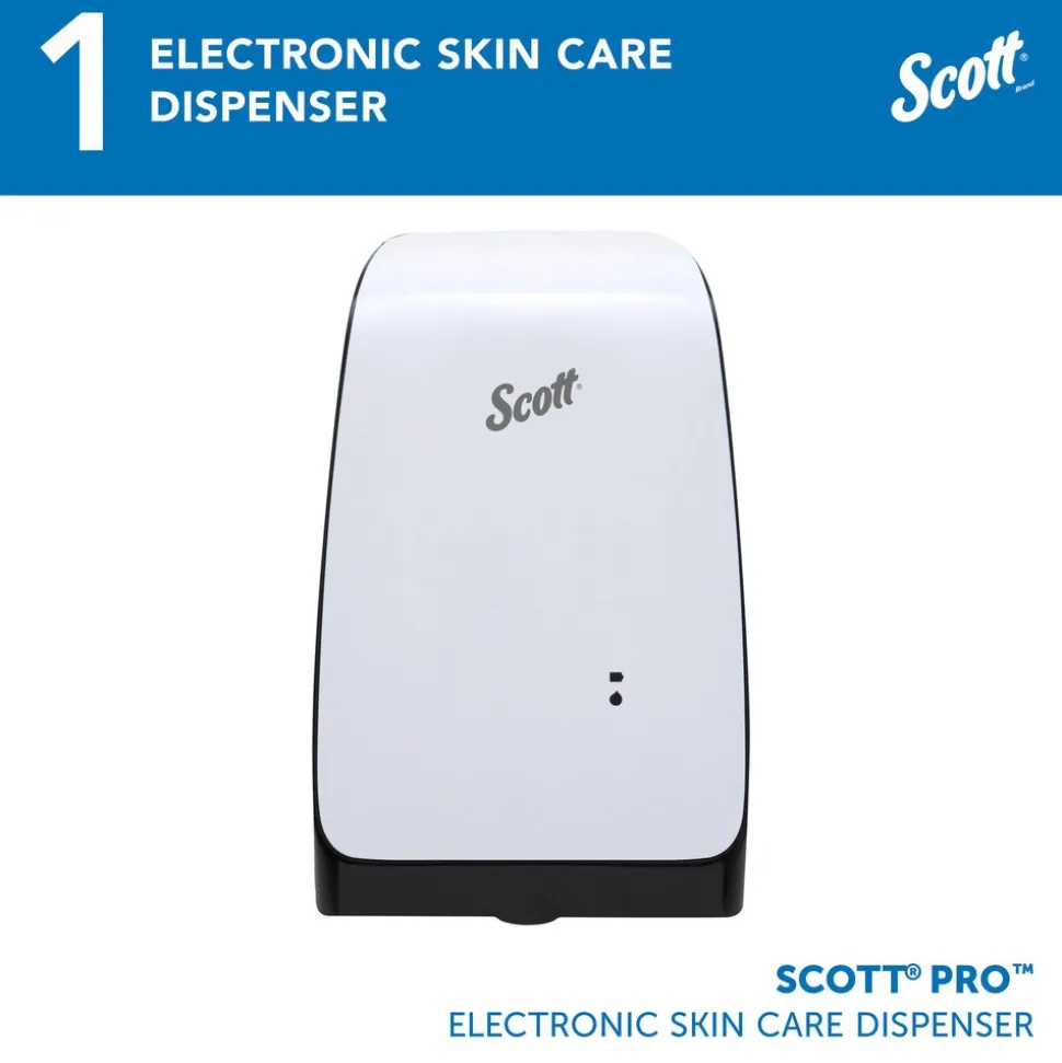 Pro High Capacity Automatic Skin Care Dispenser, Touchless Dispensing, White, 1.2 L Capacity, 7.29" x 11.69" x 4.0"