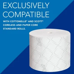 Pro High Capacity Coreless Standard Roll Toilet Paper Dispenser, 4 Roll Capacity, Black, 11.25