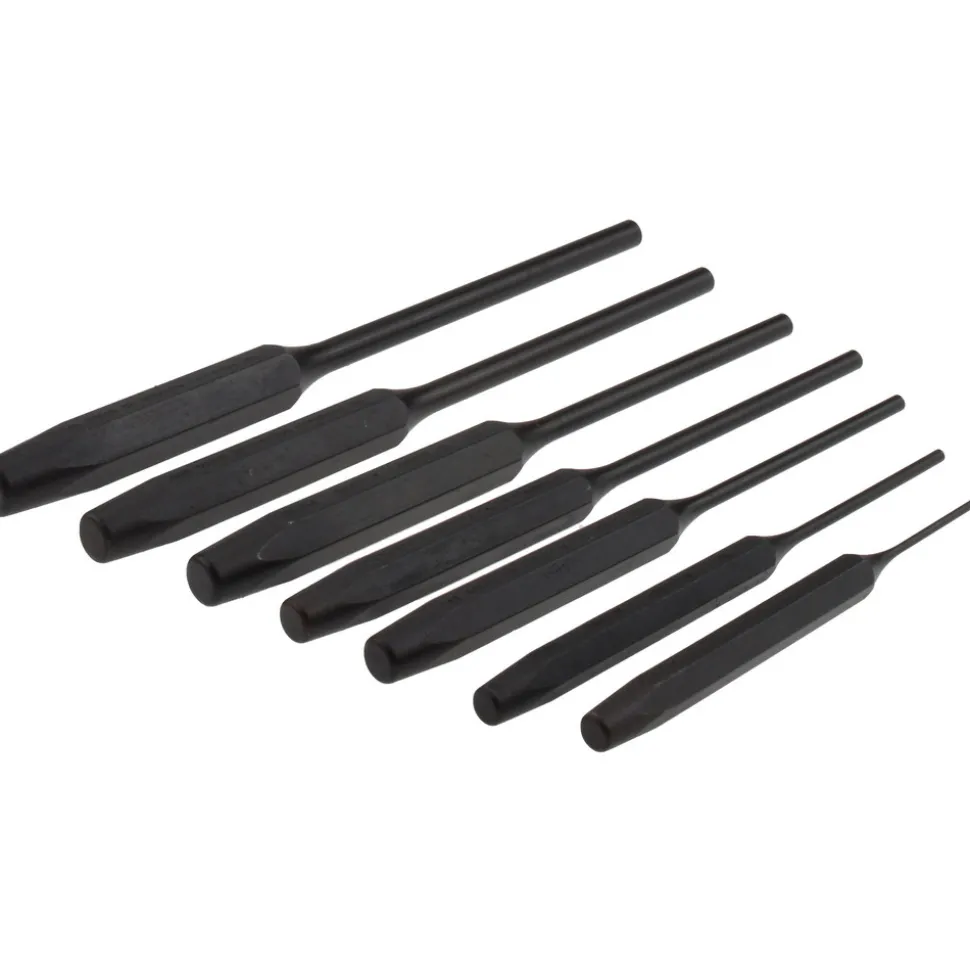 Proto Pin Punch Set: 7 Piece, 1/16" - 1/4"