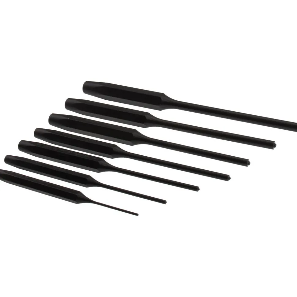 Proto Pin Punch Set: 7 Piece, 1/16" - 1/4"