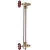400 psi Working Pressure, 200 Max psi, Bronze Liquid Level Gage Glass