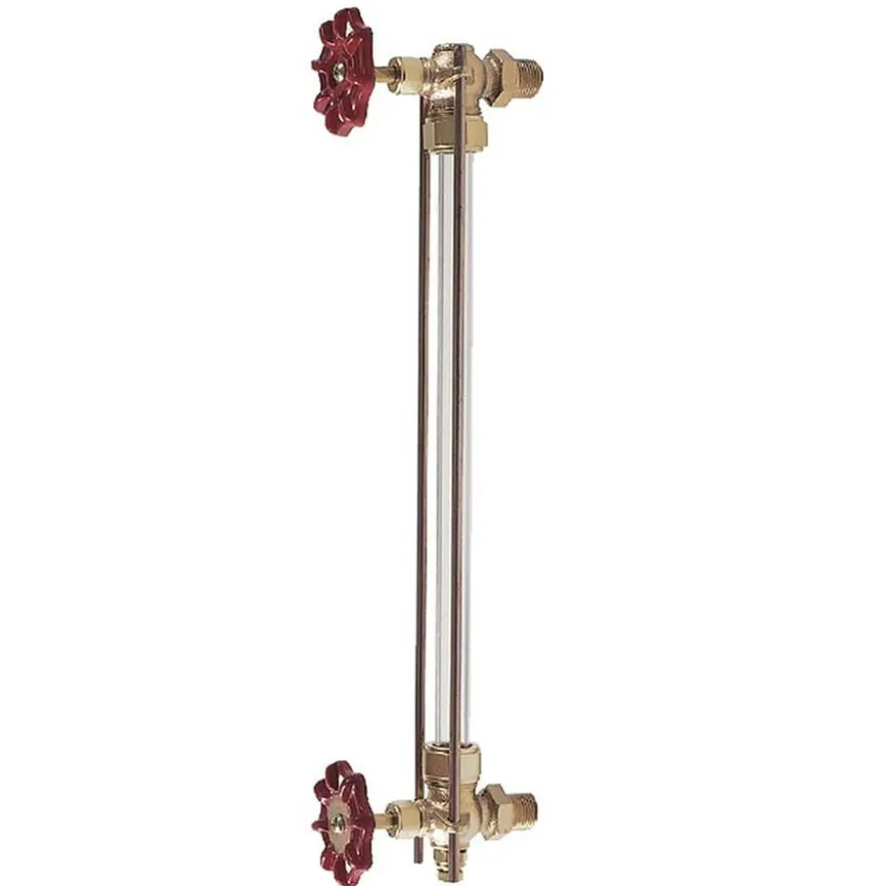 400 psi Working Pressure, 200 Max psi, Bronze Liquid Level Gage Glass