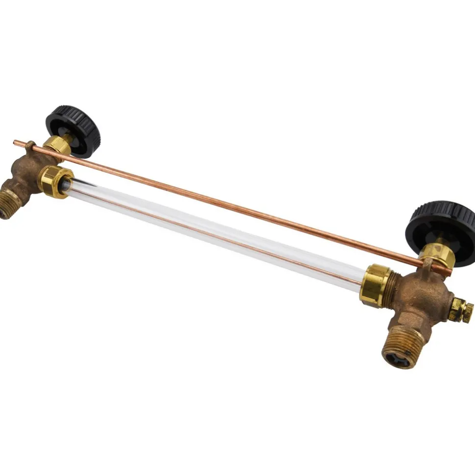 400 psi Working Pressure, 200 Max psi, Bronze Liquid Level Gage Glass