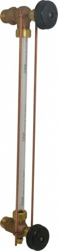 400 psi Working Pressure, 200 Max psi, Bronze Liquid Level Gage Glass