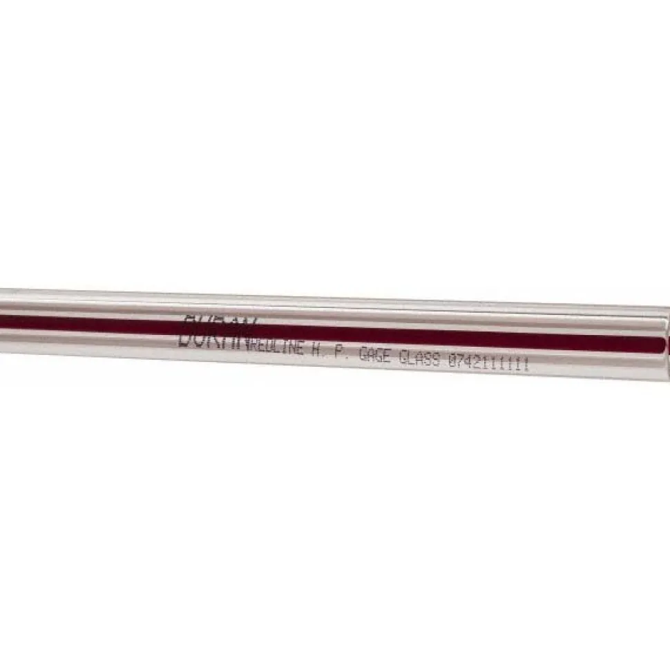 255 psi Working Pressure, Red Line, Liquid Level Gage Glass