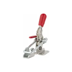 Pull-Action Latch Clamp: Horizontal, 360 lb, U-Hook, Flanged Base
