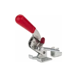 Pull-Action Latch Clamp: Horizontal, 720 lb, U-Hook, Flanged Base