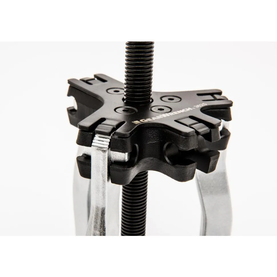 Pullers & Separators; Type: Internal/External Puller; Applications: Automotive; Application: Automotive; Maximum Spread (Inch): 7-1/2; Minimum Spread (Inch): 5; Screw Length: 8.25 in; Reach (Inch): 6-3/4; Overall Length (Inch): 11-1/2; Material: Steel; Jaw Style: Reversible; Jaw Thickness: 0.562 in