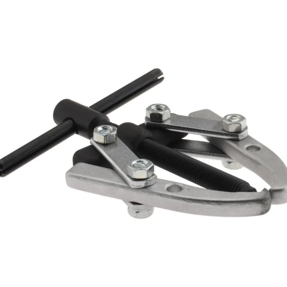 Pullers & Separators; Type: Standard Puller; Gear Puller; Applications: Gears; Application: Gears; Maximum Spread (Inch): 4; Minimum Spread (Decimal Inch): 1.6; Number Of Jaws: 2; Reach (Inch): 2-1/2; Overall Length (Inch): 5-7/64; Center Bolt Dia: 0.400; Center Bolt Length: 4.900