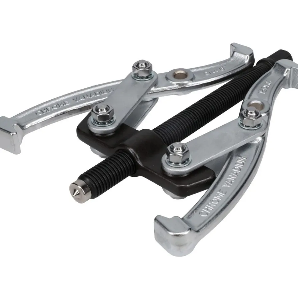 Pullers & Separators; Type: Standard Puller; Gear Puller; Applications: Gears; Application: Gears; Maximum Spread (Inch): 8; Minimum Spread (Decimal Inch): 2.4; Number Of Jaws: 2; Reach (Inch): 3-1/2; Overall Length (Inch): 7-1/2; Center Bolt Dia: 0.600; Center Bolt Length: 6.900