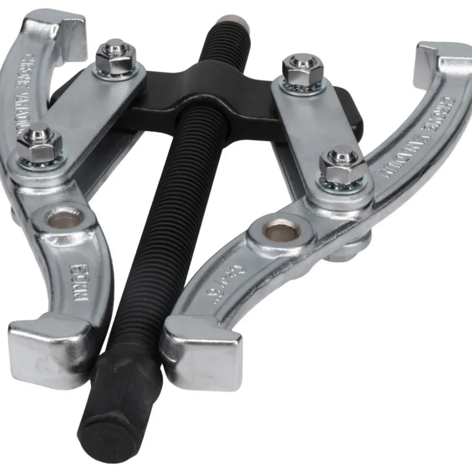 Pullers & Separators; Type: Standard Puller; Gear Puller; Applications: Gears; Application: Gears; Maximum Spread (Inch): 8; Minimum Spread (Decimal Inch): 2.4; Number Of Jaws: 2; Reach (Inch): 3-1/2; Overall Length (Inch): 7-1/2; Center Bolt Dia: 0.600; Center Bolt Length: 6.900
