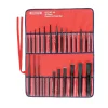Punch & Chisel Set: 26 Pc, 1/4 - 1-3/16" Chisel, 3/32 - 1/4" Punch