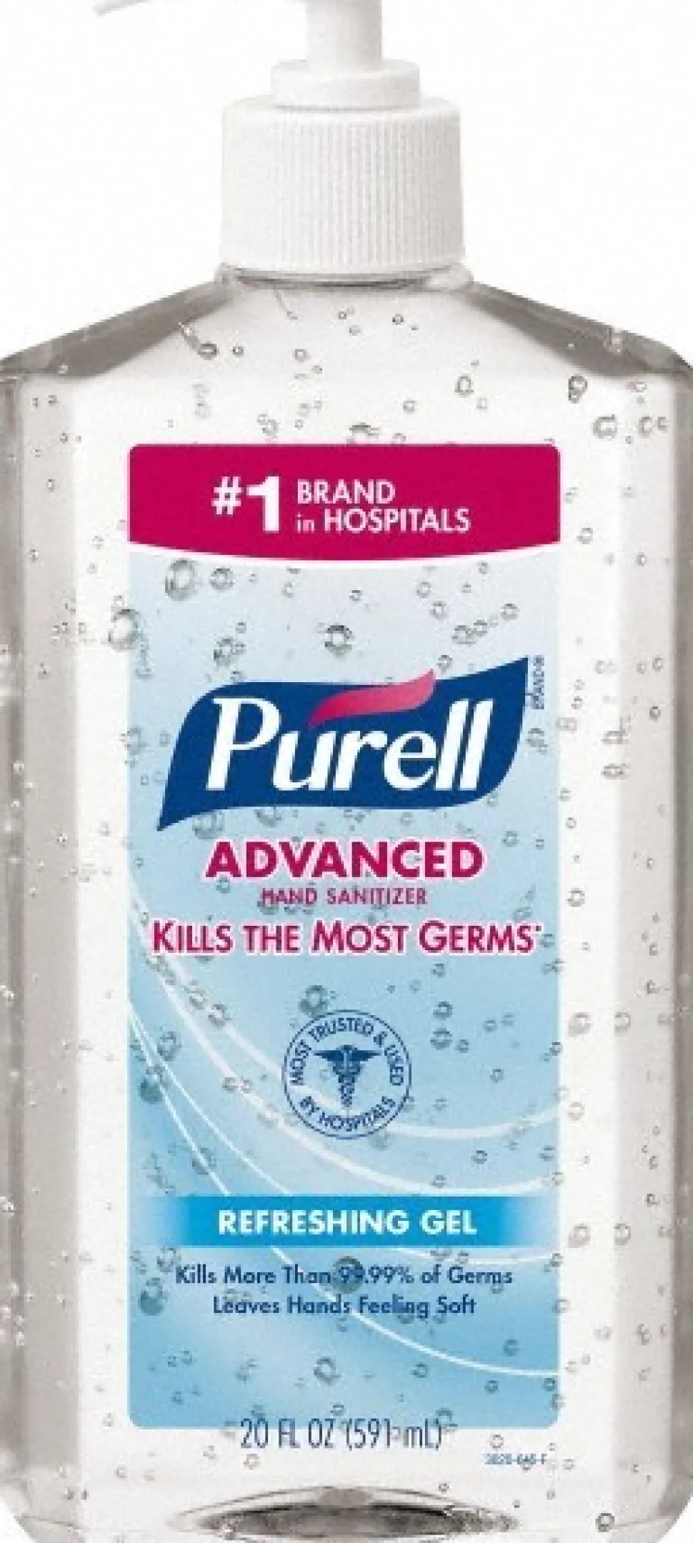 PURELL Advanced Hand Sanitizer Refreshing Gel for Workplaces, Clean Scent, 20 fl oz Pump Bottle