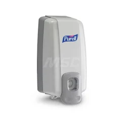 PURELL NXT Push-Style SPACE SAVER Sanitizer Dispenser, for 1000 mL PURELL NXT Sanitizer Refills, Dove Grey