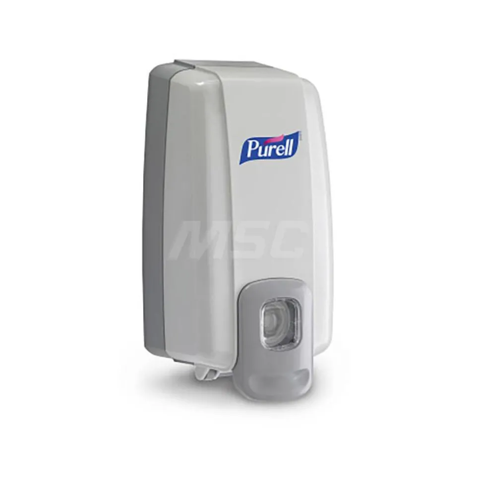 PURELL NXT Push-Style SPACE SAVER Sanitizer Dispenser, for 1000 mL PURELL NXT Sanitizer Refills, Dove Grey