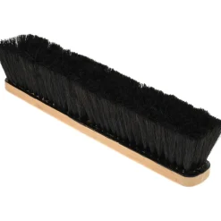 Push Broom: 18" Wide, Dyed Coco Center with Horsehair & PVC Mix Border