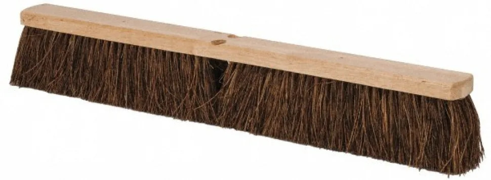 Push Broom: 24" Wide, Palmyra Bristle